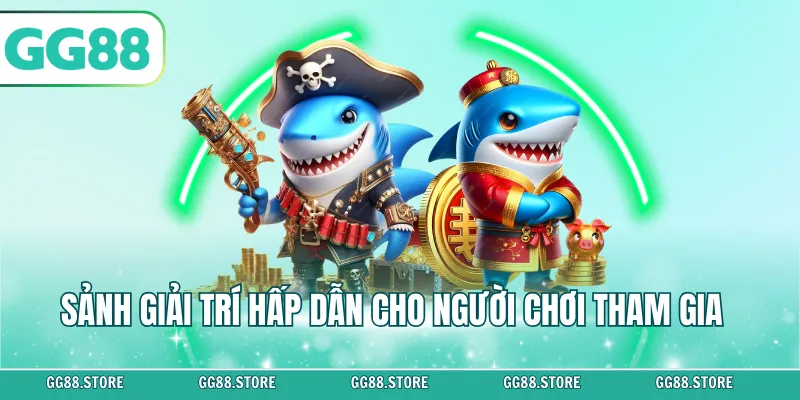 Sảnh giải trí hấp dẫn cho người chơi tham gia